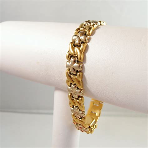 18k solid gold bracelet women's